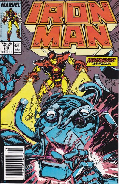 Iron Man, Vol. 1 Inside Angry |  Issue#245B | Year:1989 | Series: Iron Man | Pub: Marvel Comics | Newsstand Edition