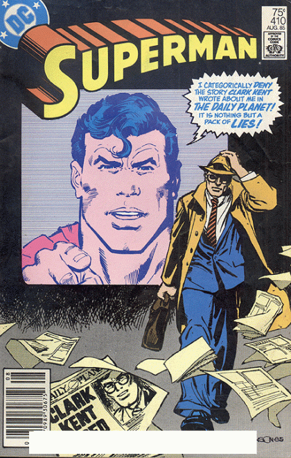 Superman, Vol. 1 Clark Kent-- Fired! |  Issue#410B | Year:1985 | Series: Superman | Pub: DC Comics | Newsstand Edition