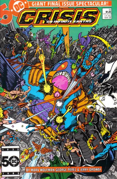Crisis On Infinite Earths Crisis On Infinite Earths - Final Crisis |  Issue#12A | Year:1986 | Series: Crisis on Infinite Earths | Pub: DC Comics | Direct Edition