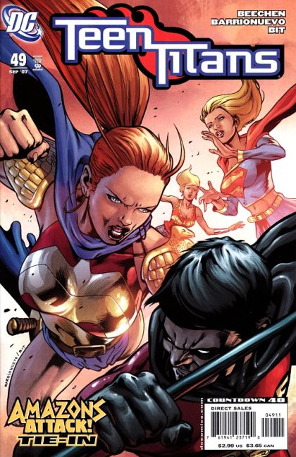 Teen Titans, Vol. 3 Amazons Attack! - Life During Wartime |  Issue#49A | Year:2007 | Series: Teen Titans | Pub: DC Comics | Direct Edition