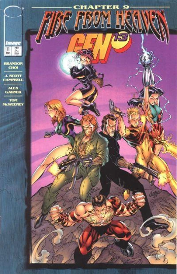 Gen 13, Vol. 2 (1995-2002) Fire From Heaven - Chapter 9: Swim Out Past the Breakers, Watch the World Die! |  Issue#11A | Year:1996 | Series: Gen 13 | Pub: Image Comics | J. Scott Campbell Regular