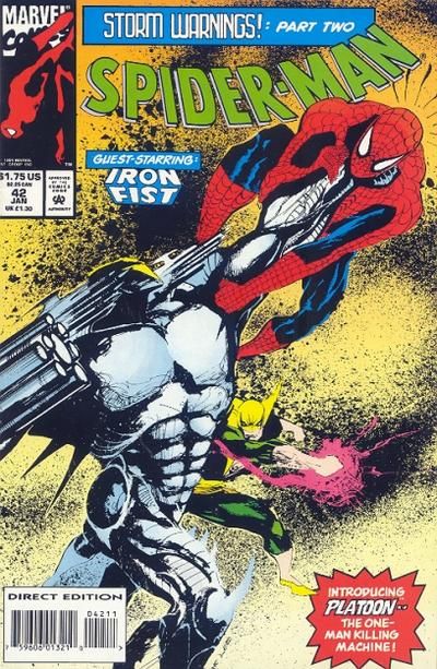 Spider-Man, Vol. 1 Storm Warnings, Part 2: Lock And Load |  Issue#42A | Year:1993 | Series: Spider-Man | Pub: Marvel Comics |