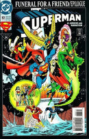 Superman, Vol. 2 Funeral For a Friend - Epilogue: On the Edge / Reign of the Supermen |  Issue