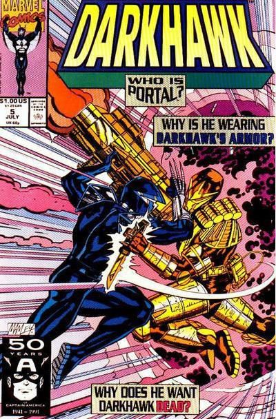 Darkhawk, Vol. 1 Fury From Beyond |  Issue#5A | Year:1991 | Series: Darkhawk | Pub: Marvel Comics | Direct Edition