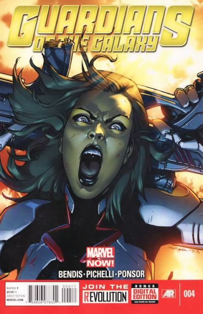 Guardians of the Galaxy, Vol. 3  |  Issue#4A | Year:2013 | Series: Guardians of the Galaxy | Pub: Marvel Comics | Regular Sara Pichelli Cover