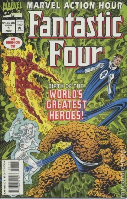 Marvel Action Hour featuring the Fantastic Four How it all began / Pawns of the Puppet Master! |  Issue#1A | Year:1994 | Series: Fantastic Four | Pub: Marvel Comics | Direct Edition