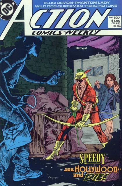 Action Comics, Vol. 1 Exiles, Part 2 / Never Trust a Demon! / Hero Hotline / The Power of Darkseid! / Luck Be a Lady / Crack Up, Part 2: Easy Money |  Issue#637 | Year:1988 | Series:  | Pub: DC Comics |