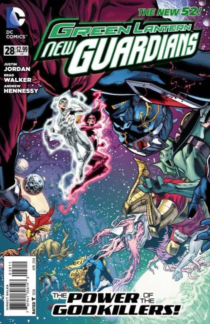 Green Lantern: New Guardians The Godkillers |  Issue#28A | Year:2014 | Series: Green Lantern | Pub: DC Comics | Brad Walker Regular