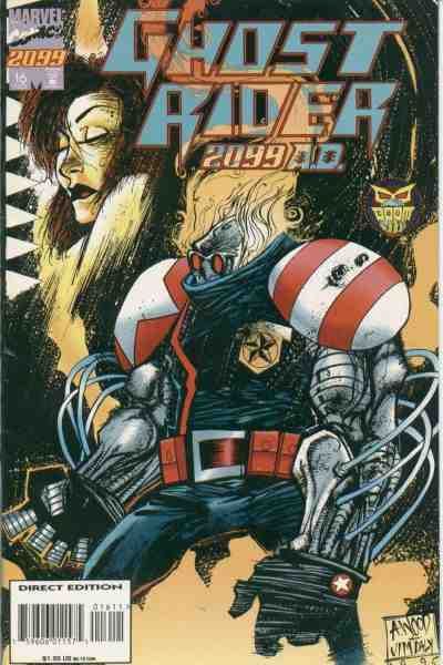 Ghost Rider 2099, Vol. 1 Dangerous Curves |  Issue#16A | Year:1995 | Series: Ghost Rider | Pub: Marvel Comics | Direct Edition