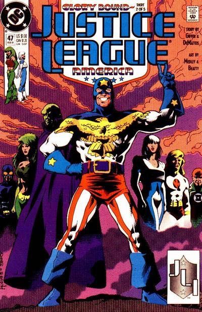 Justice League / International / America Glory Bound, Part 2: General Glory Fights Again |  Issue#47A | Year:1991 | Series: Justice League | Pub: DC Comics | Direct Edition