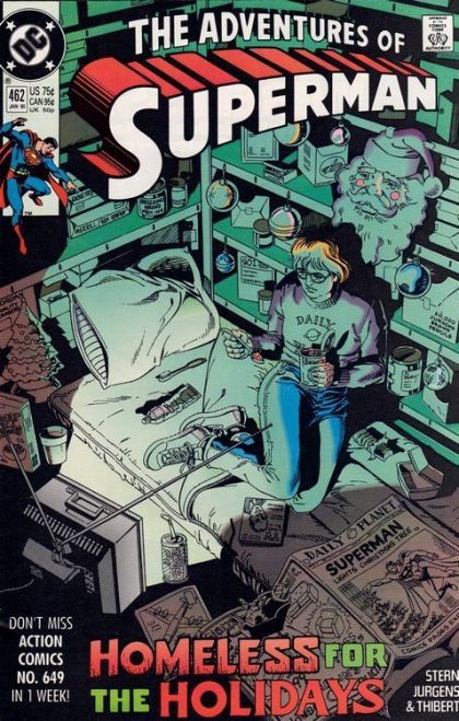 The Adventures of Superman Home for the Holidays |  Issue#462A | Year:1989 | Series: Superman | Pub: DC Comics | Direct Edition
