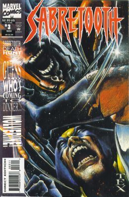 Sabretooth, Vol. 1 City of Light - City of Night |  Issue#3A | Year:1993 | Series: Sabretooth | Pub: Marvel Comics | Direct Edition