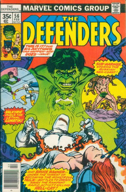 The Defenders, Vol. 1 "Val's New York Adventure!" |  Issue#56A | Year:1977 | Series: Defenders | Pub: Marvel Comics | Regular Edition
