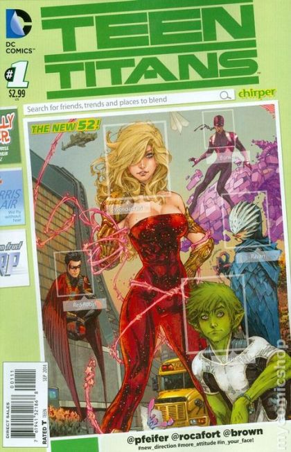 Teen Titans, Vol. 5 Blinded by the Light, Part 1 |  Issue#1A | Year:2014 | Series: Teen Titans | Pub: DC Comics | Kenneth Rocafort Regular Cover