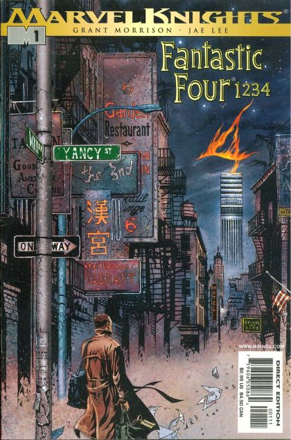 Fantastic Four: 1234 "1:  Once Upon A Time...On Yancy Street..." |  Issue#1A | Year:2001 | Series: Fantastic Four | Pub: Marvel Comics | Jae Lee Regular