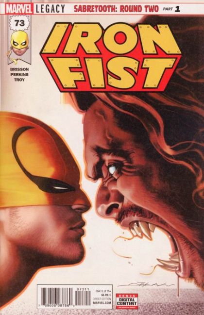 Iron Fist, Vol. 5 Sabretooth: Round Two, Part One |  Issue#73A | Year:2017 | Series: Iron Fist | Pub: Marvel Comics | Jeff Dekal Regular