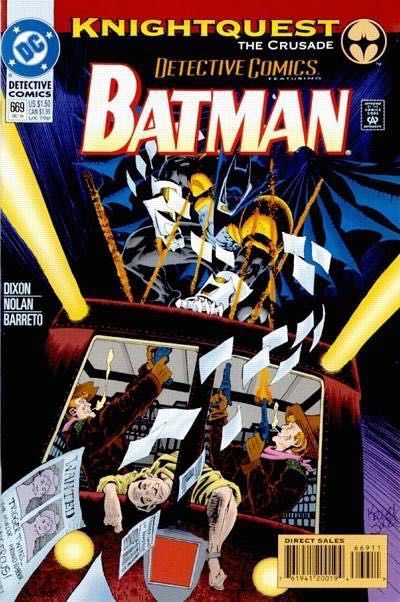 Detective Comics, Vol. 1 Knightquest: The Crusade - Town Tamer |  Issue#669A | Year:1993 | Series: Detective Comics | Pub: DC Comics | Direct Edition