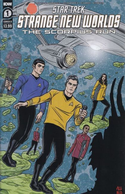Star Trek: Strange New Worlds - Scorpius Run  |  Issue#1B | Year:2023 | Series: Star Trek | Pub: IDW Publishing | Michael D. Allred Variant