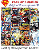 DC Comics Superman Comics | Best of DC Superman Comics Set | Original Comics from USA | Pack of 5 Comics | Assorted Collection of 1990s and 21st Century Issues