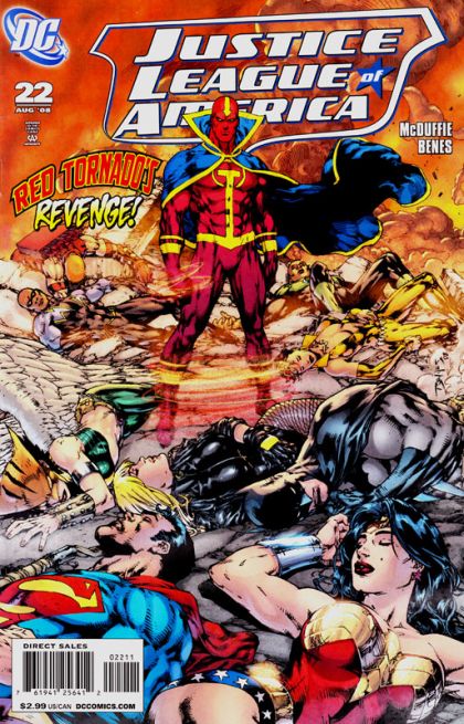 Justice League of America, Vol. 2 The Second Coming, The Widening Gyre |  Issue#22 | Year:2008 | Series: Justice League | Pub: DC Comics | Regular Ed Benes & Alex Sinclair Cover