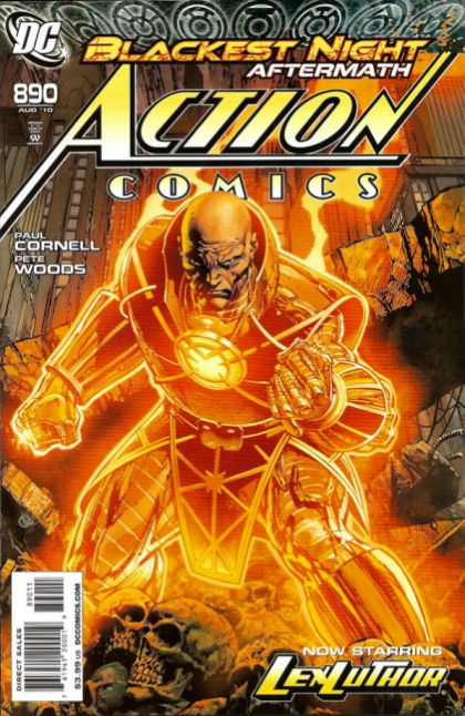 Action Comics, Vol. 1 Blackest Night - The Black Ring, Part 1 |  Issue#890A | Year:2010 | Series:  | Pub: DC Comics | David Finch Regular Cover