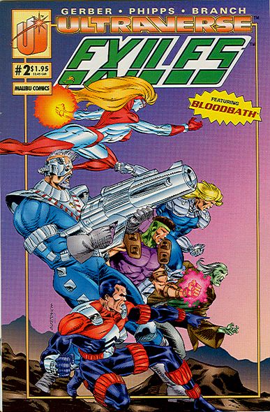 Exiles (Malibu Comics) Fugitives |  Issue#2A | Year:1993 | Series: Exiles | Pub: Malibu Comics | Direct Edition