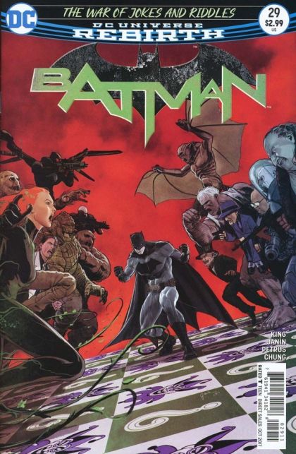 Batman, Vol. 3 The War of Jokes and Riddles |  Issue#29A | Year:2017 | Series: Batman | Pub: DC Comics | Mikel Janín Regular