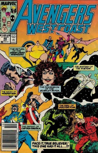 The West Coast Avengers, Vol. 2 Baptism of Fire! |  Issue#49B | Year:1989 | Series:  | Pub: Marvel Comics |