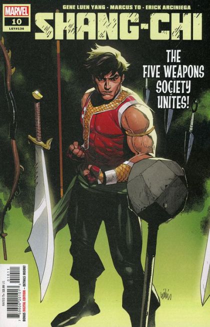 Shang-Chi, Vol. 2 Blood and Monsters, Part Two |  Issue#10A | Year:2022 | Series:  | Pub: Marvel Comics | Regular Cover by Leinil Francis Yu