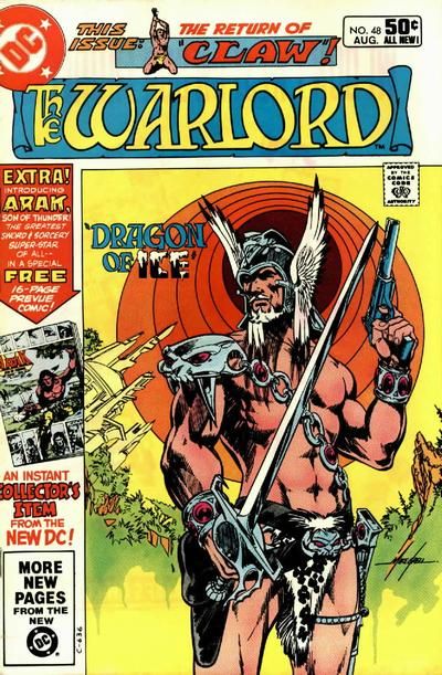 Warlord, Vol. 1 Dragon Of Ice; The Curse of the Claw |  Issue#48A | Year:1981 | Series: Warlord | Pub: DC Comics | Direct Edition