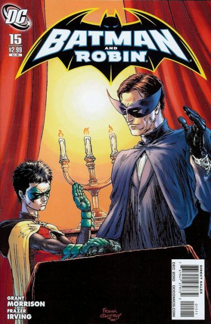 Batman and Robin, Vol. 1 Batman and Robin Must Die!, Part Three: The Knight, Death and the Devil |  Issue#15A | Year:2010 | Series: Batman | Pub: DC Comics | Frank Quitely Regular Cover