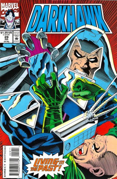 Darkhawk, Vol. 1 Shattered Fates, Part 4: Past Shock |  Issue#29A | Year:1993 | Series: Darkhawk | Pub: Marvel Comics | Direct Edition