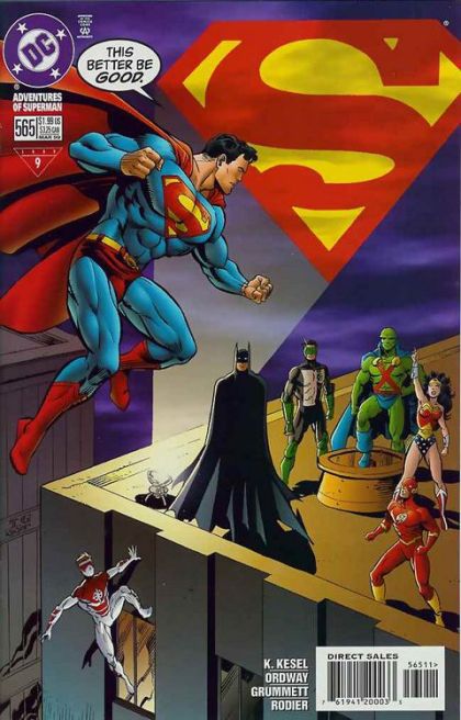 The Adventures of Superman The World is My Backyard |  Issue#565A | Year:1999 | Series: Superman | Pub: DC Comics | Direct Edition