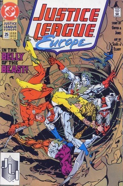 Justice League Europe / International Nightcrawlers! |  Issue#25A | Year:1991 | Series: JLA | Pub: DC Comics | Direct Edition