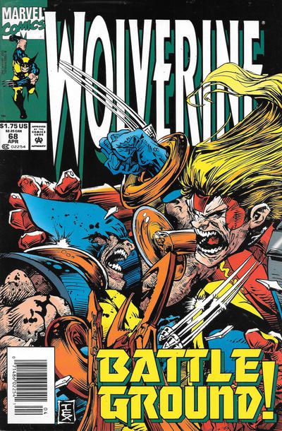 Wolverine, Vol. 2 Epsilon Red |  Issue#68B | Year:1993 | Series: Wolverine | Pub: Marvel Comics | Newsstand Edition