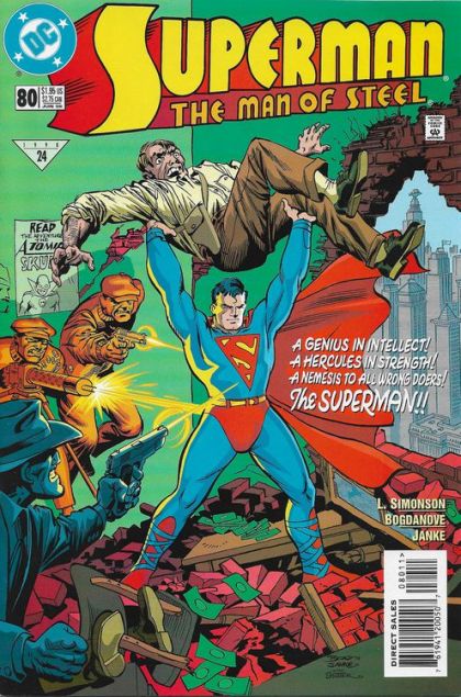 Superman: The Man of Steel Superman |  Issue#80A | Year:1998 | Series: Superman | Pub: DC Comics | Direct Edition
