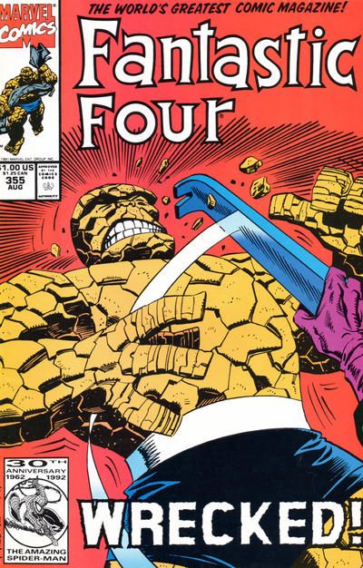Fantastic Four, Vol. 1 Rage |  Issue#355C | Year:1991 | Series: Fantastic Four | Pub: Marvel Comics | J. C. Penney Variant (2nd Print)