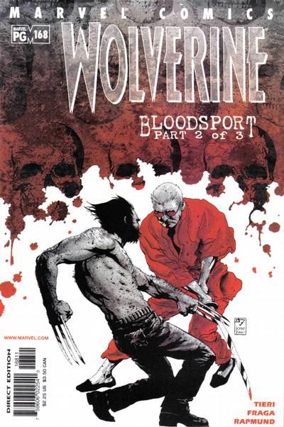 Wolverine, Vol. 2 Bloodsport, Part 2 |  Issue#168A | Year:2001 | Series: Wolverine | Pub: Marvel Comics | Direct Edition