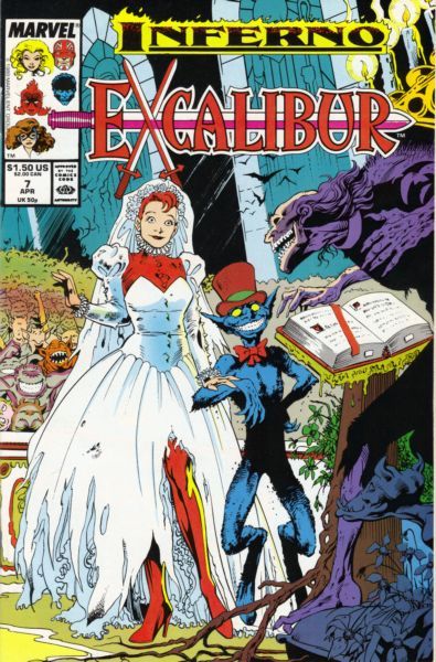 Excalibur, Vol. 1 Inferno - Goblin Morn! |  Issue#7A | Year:1988 | Series: Excalibur | Pub: Marvel Comics | Direct Edition