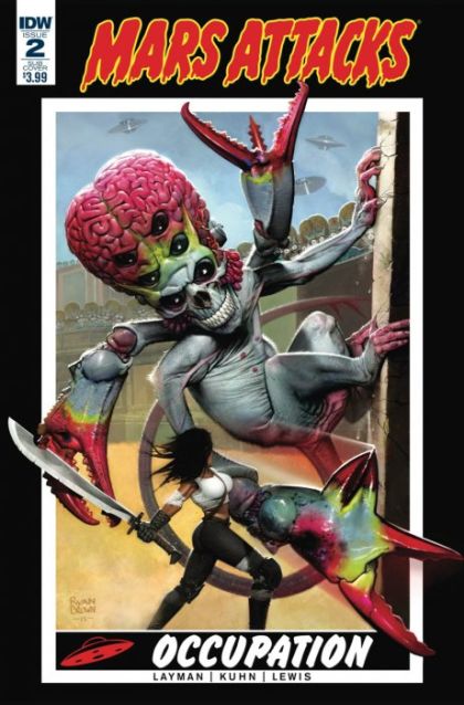 Mars Attacks: Occupation  |  Issue#2B | Year:2016 | Series: Mars Attacks | Pub: IDW Publishing | Variant Ryan Brown Subscription Cover