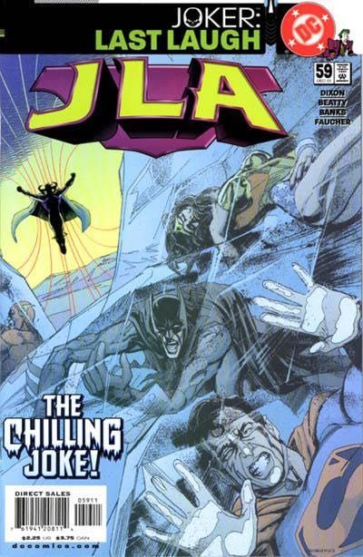 JLA Joker: Last Laugh - Bipolar Disorder |  Issue#59A | Year:2001 | Series: JLA | Pub: DC Comics | Direct Edition