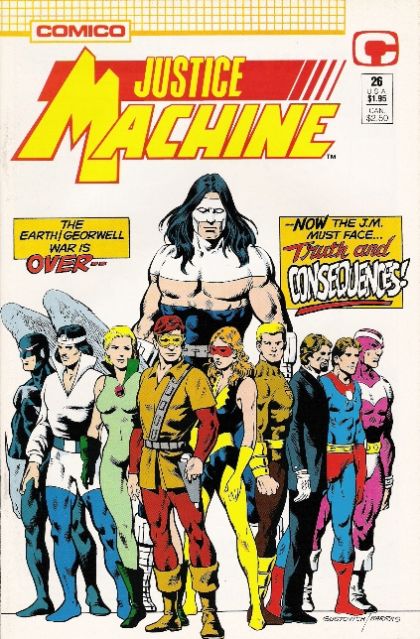 Justice Machine Truth and Consequences |  Issue#26 | Year:1989 | Series: Justice Machine | Pub: Comico |