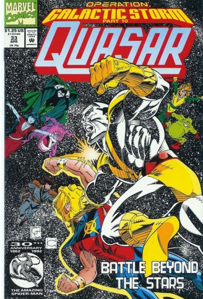 Quasar Operation: Galactic Storm - Part 10: Spatial Deliveries |  Issue#33A | Year:1992 | Series: Quasar | Pub: Marvel Comics |