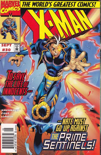 X-Man Coming Home |  Issue#30B | Year:1997 | Series: X-Men | Pub: Marvel Comics | Newsstand Edition