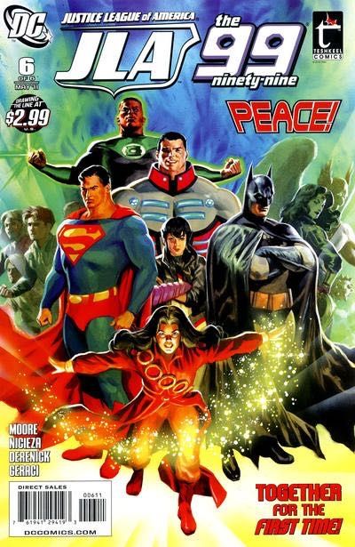 Justice League of America / The 99 Peace! |  Issue#6 | Year:2011 | Series: Justice League | Pub: DC Comics and Teshkeel Comics |