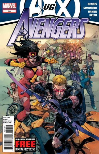 The Avengers, Vol. 4 AvX - Ready! Aim... |  Issue#30 | Year:2012 | Series: Avengers | Pub: Marvel Comics | Leinil Francis Yu Regular Cover