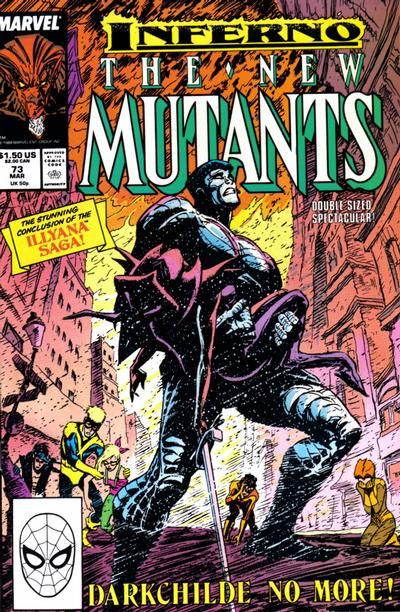 New Mutants, Vol. 1 Inferno - The Gift |  Issue#73A | Year:1988 | Series: New Mutants | Pub: Marvel Comics | Direct Edition