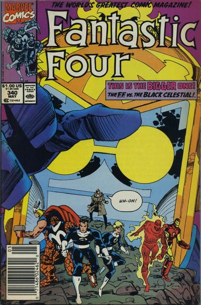 Fantastic Four, Vol. 1 Double Trouble |  Issue#340B | Year:1990 | Series: Fantastic Four | Pub: Marvel Comics | Newsstand Edition