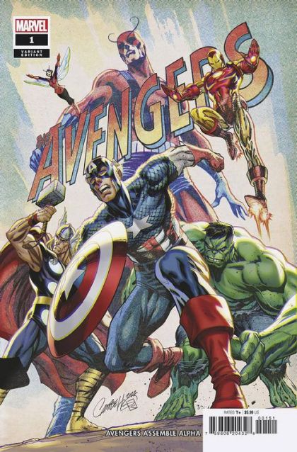 Avengers Assemble: Alpha The Battle a Million Years in the Making! |  Issue#1D | Year:2022 | Series:  | Pub: Marvel Comics | J. Scott Campbell Anniversary Cover