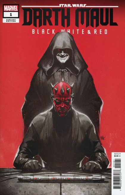 Star Wars: Darth Maul - Black, White & Red Ghost Ship |  Issue#1D | Year:2024 | Series: Star Wars | Pub: Marvel Comics | Ben Harvey Variant